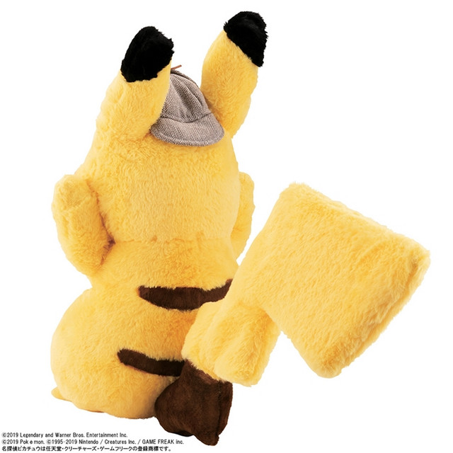 realistic life size detective pikachu plush