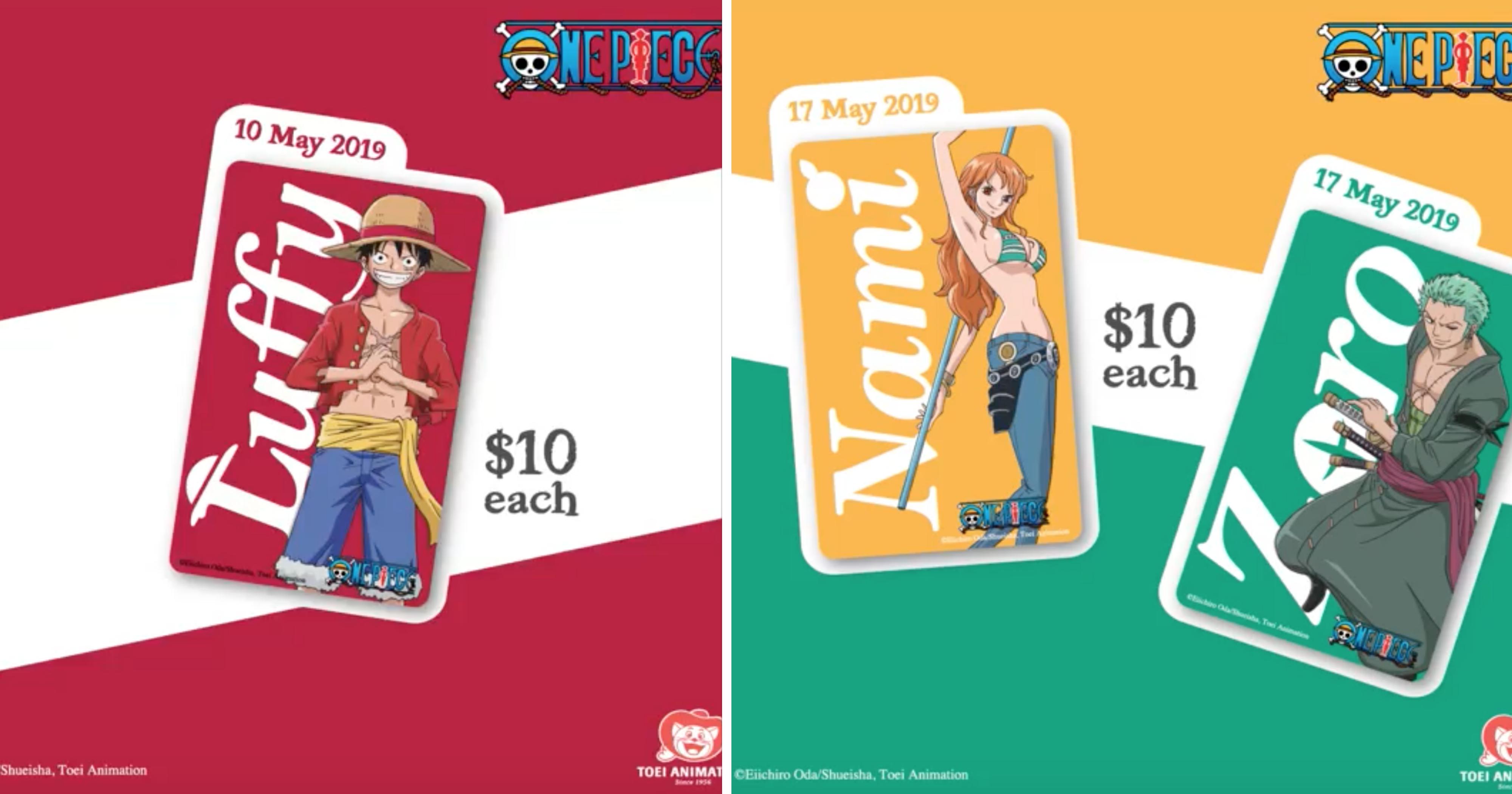 One Piece Ez Link Cards Available At All S Pore Golden Village Cinemas For S 10 Mothership Sg News From Singapore Asia And Around The World