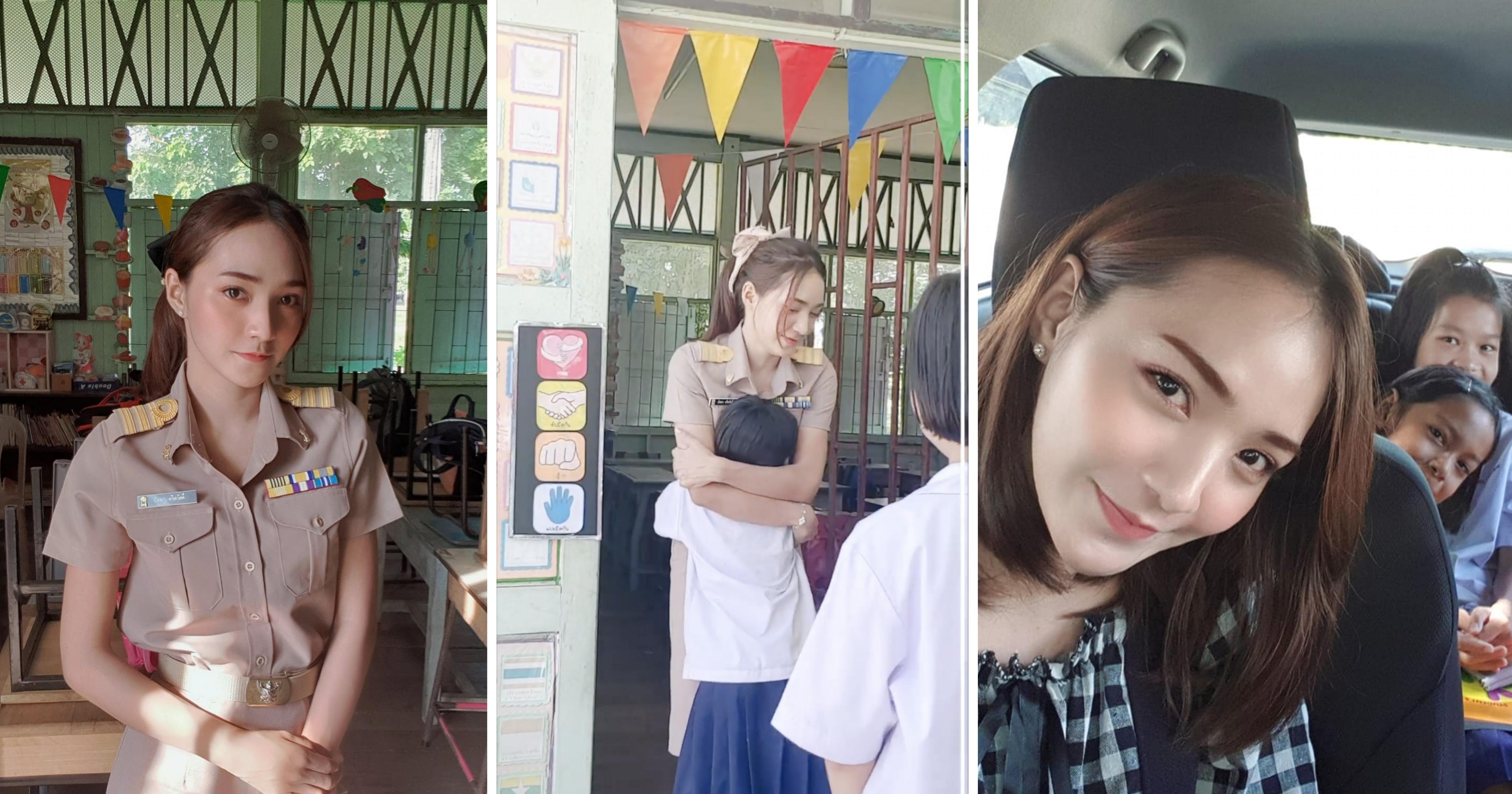 Thai Teacher Goes Viral For Greeting Students With Choice Of Hi5 Hug