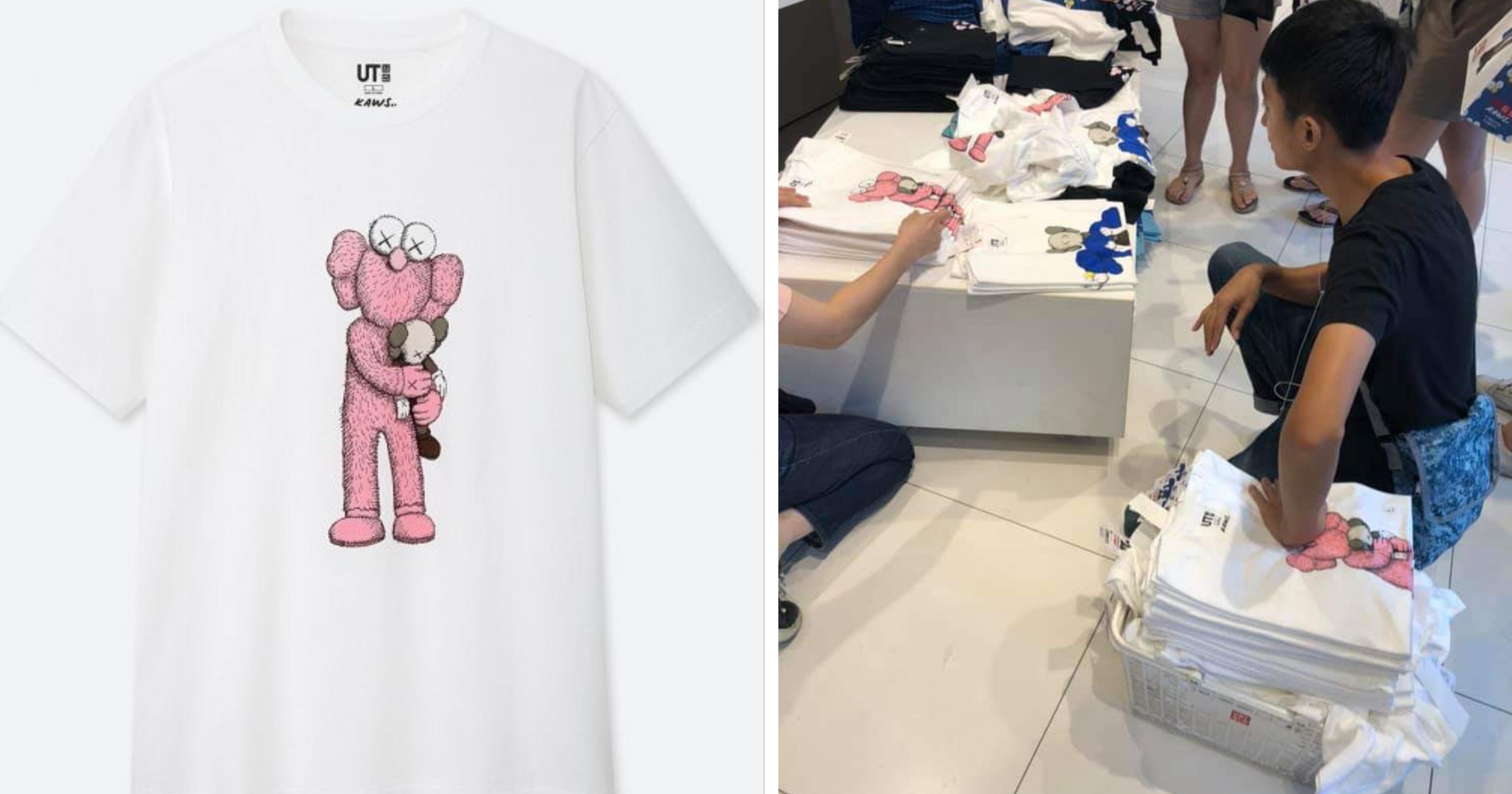 Giảm giá Unisex his and hers clothes couple clothing kaws x uniqlo cotton  tshirt fashion summer  BeeCost