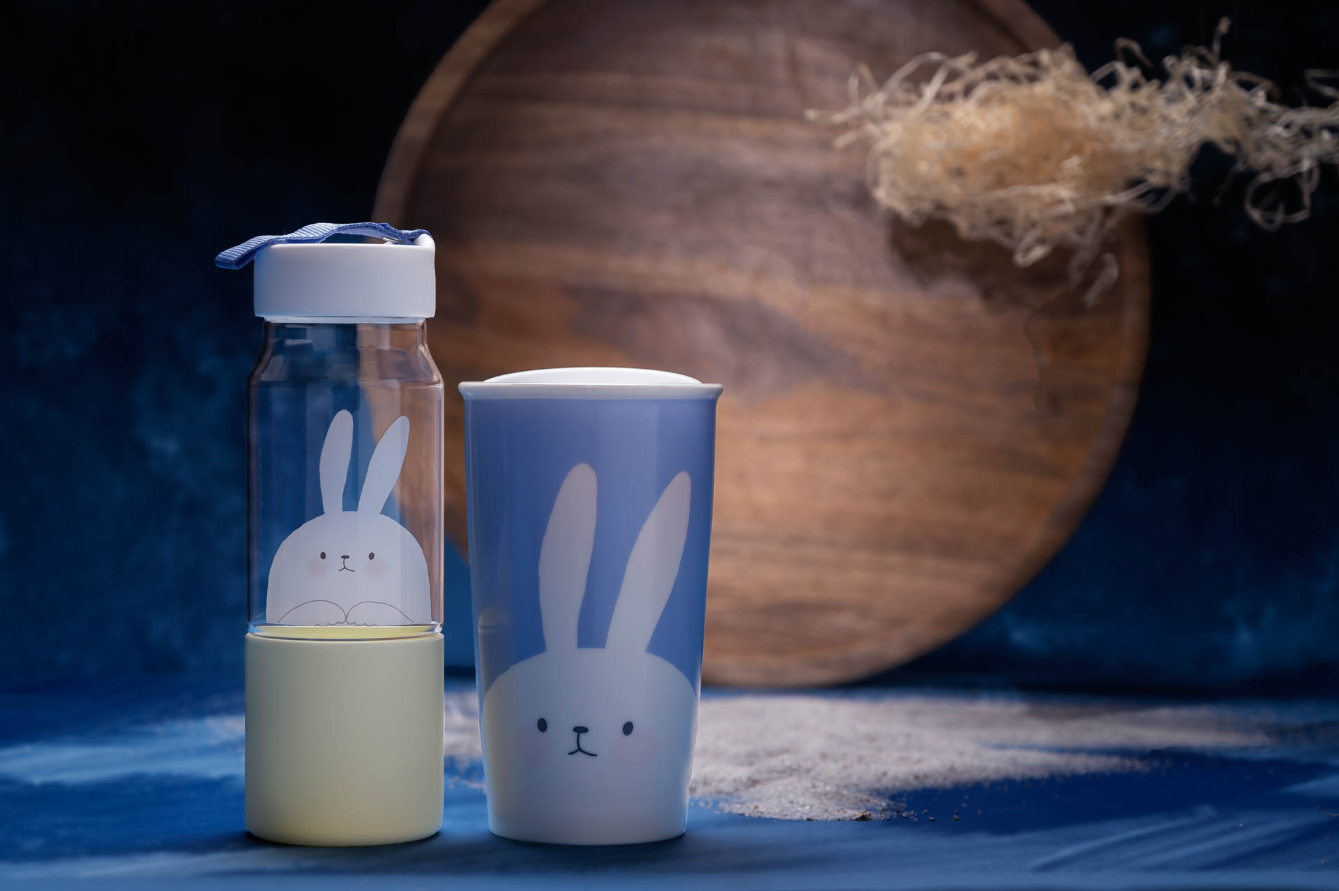 Starbucks 2020 Mid-Autumn Festival Blue Thermos Bunny Baby Cup Bottle