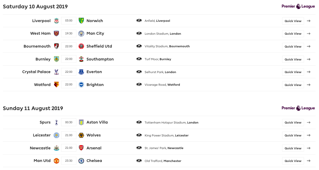 singtel champions league 2019