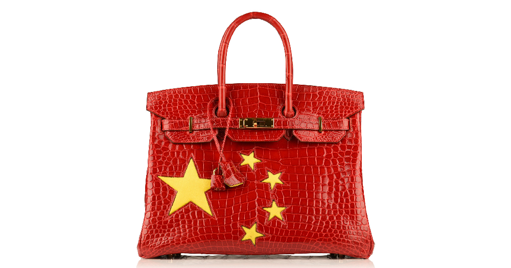 Birkin bag with PRC flag design sold online for S$174,000 -  -  News from Singapore, Asia and around the world