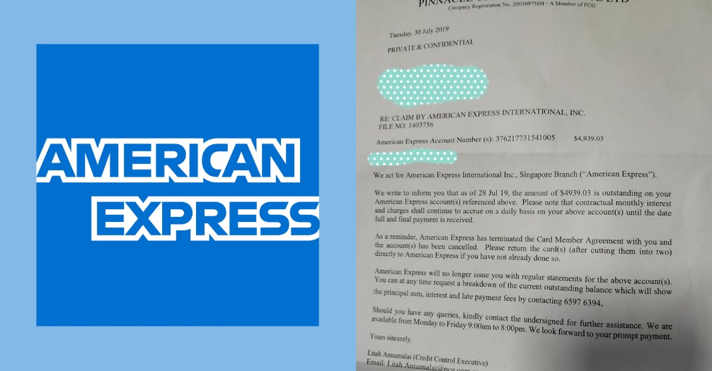 American Express wants S'pore man to pay S$4,900. He did 11 years ago ...