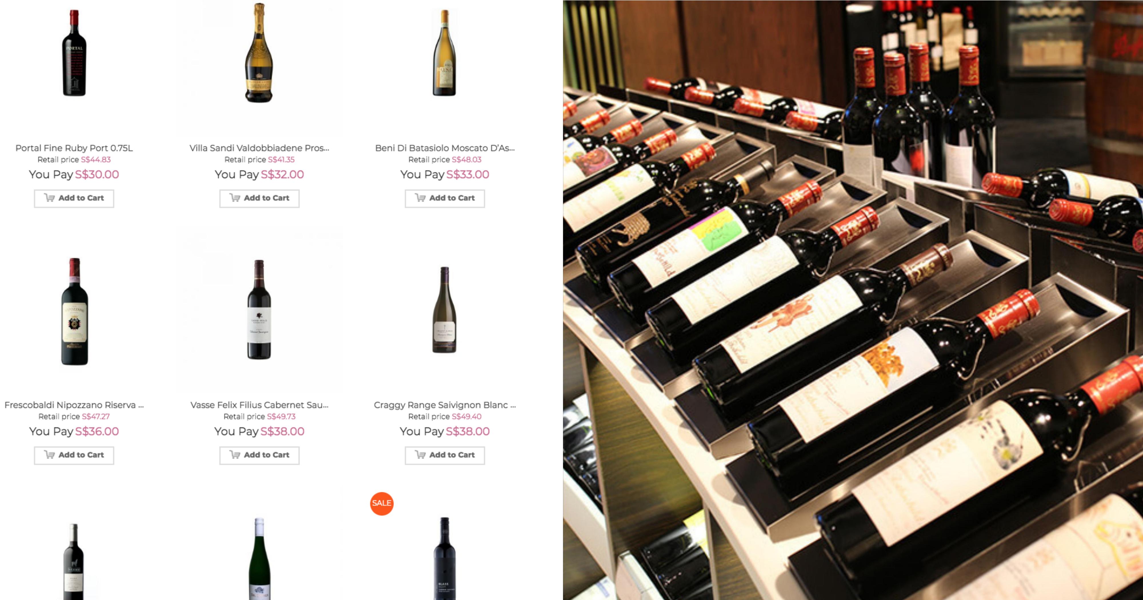 You can now buy tax & dutyabsorbed wines, champagnes & sakes in S'pore
