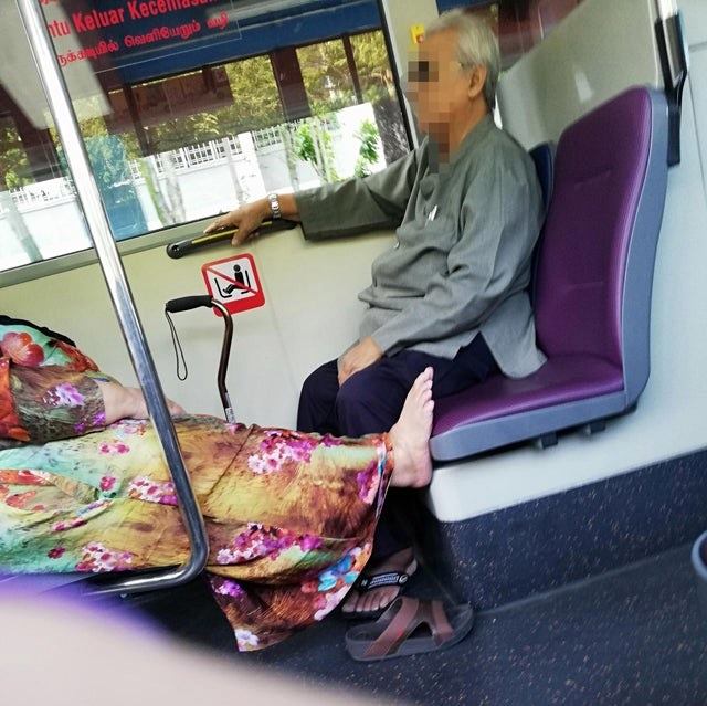 Commuters in S'pore still put feet up on bus seats despite new sign ...
