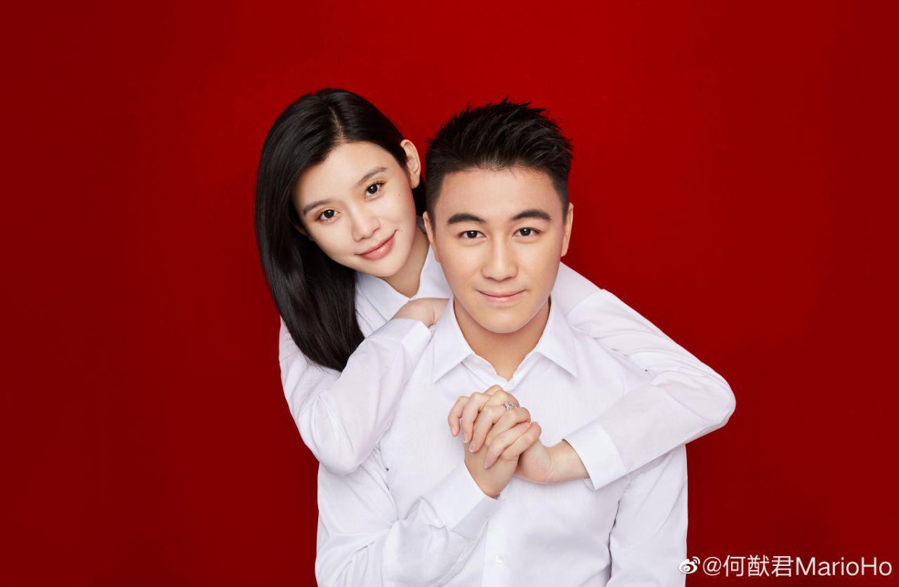newlywed photo of mario ho and ming xi