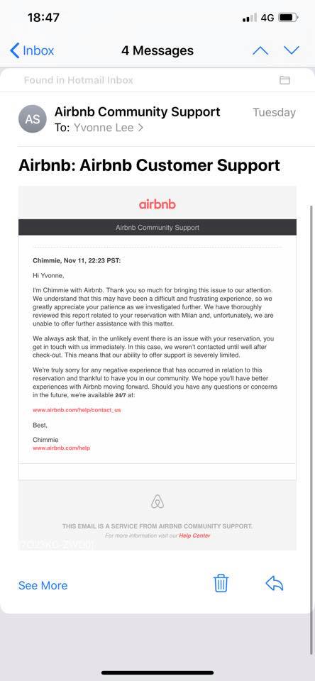 airbnb reply