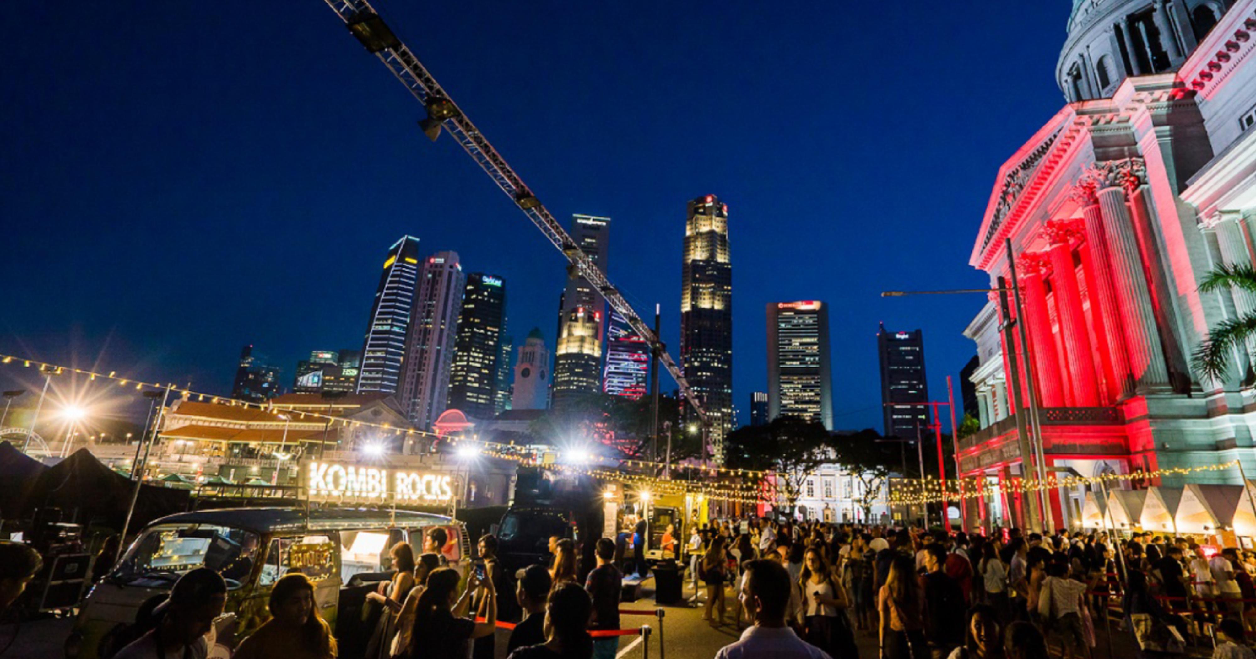 Light to Night Festival with art installations & food street in S’pore