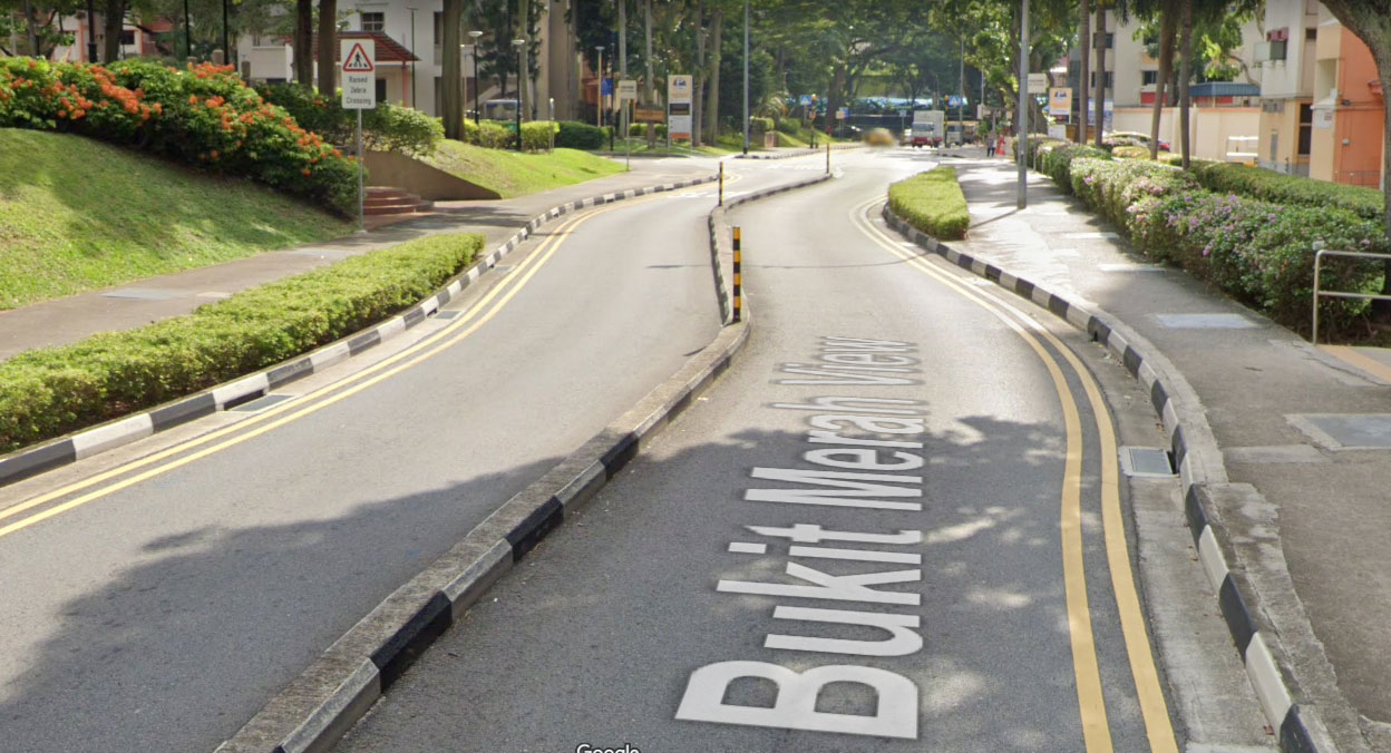 Bukit Merah View road really is funky curvy S-course to ...