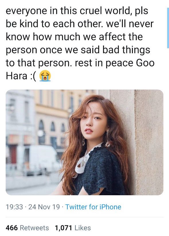 Fans mourn K-pop star Goo Hara's death & worry about IU who lost