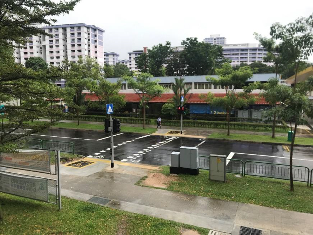 Wider bicycle crossing