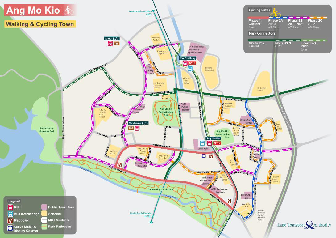 Ang Mo Kio cycling network