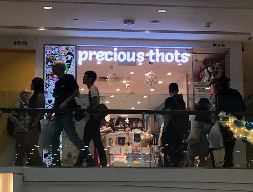 Precious Thots outlet in Plaza Singapura.