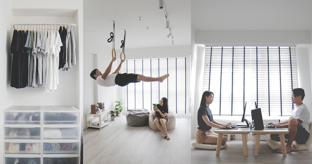 S Pore Couple Transforms 3 Room Hdb Flat Into Ultra Minimalist Home Mothership Sg News From Singapore Asia And Around The World