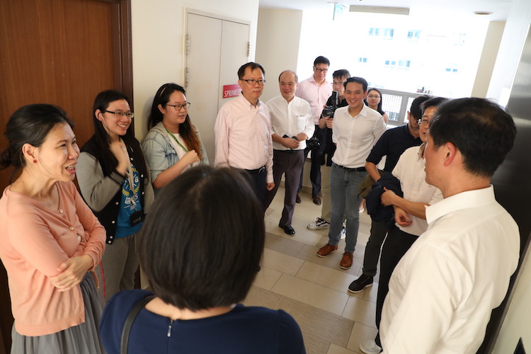 Photo of Ong Ye Kung at NUS LOA