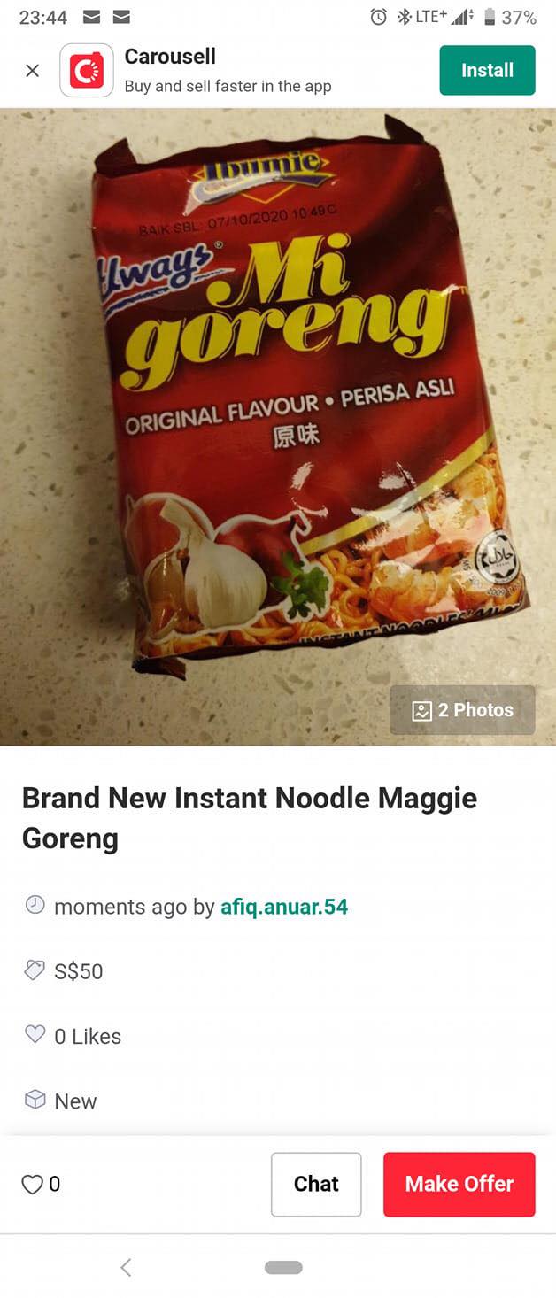 Overpriced instant noodles, bread & 1 roll of toilet paper resold on ...