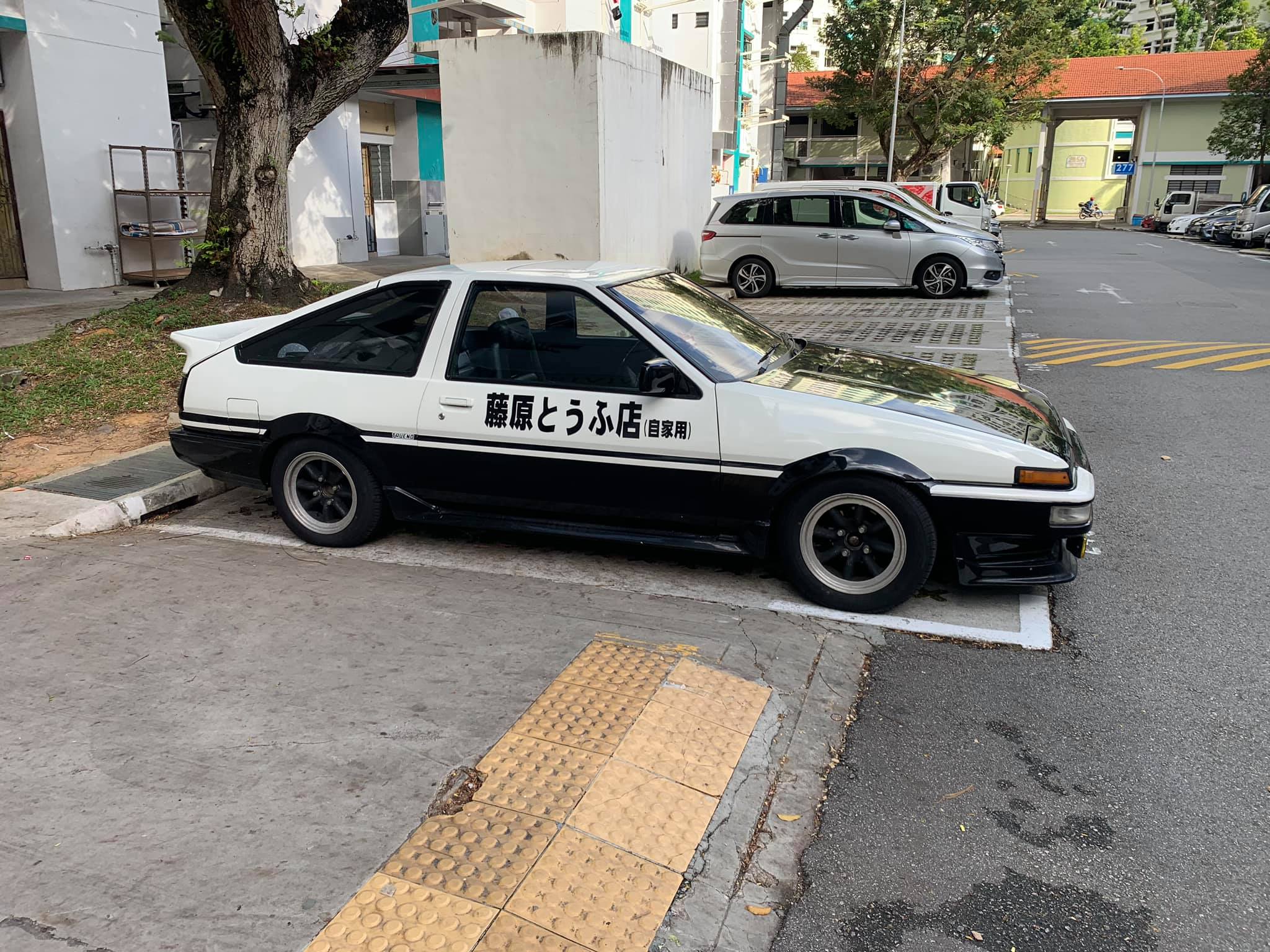 Legendary 19 Toyota Ae86 From Initial D Spotted At Bukit Batok Carpark Mothership Sg News From Singapore Asia And Around The World