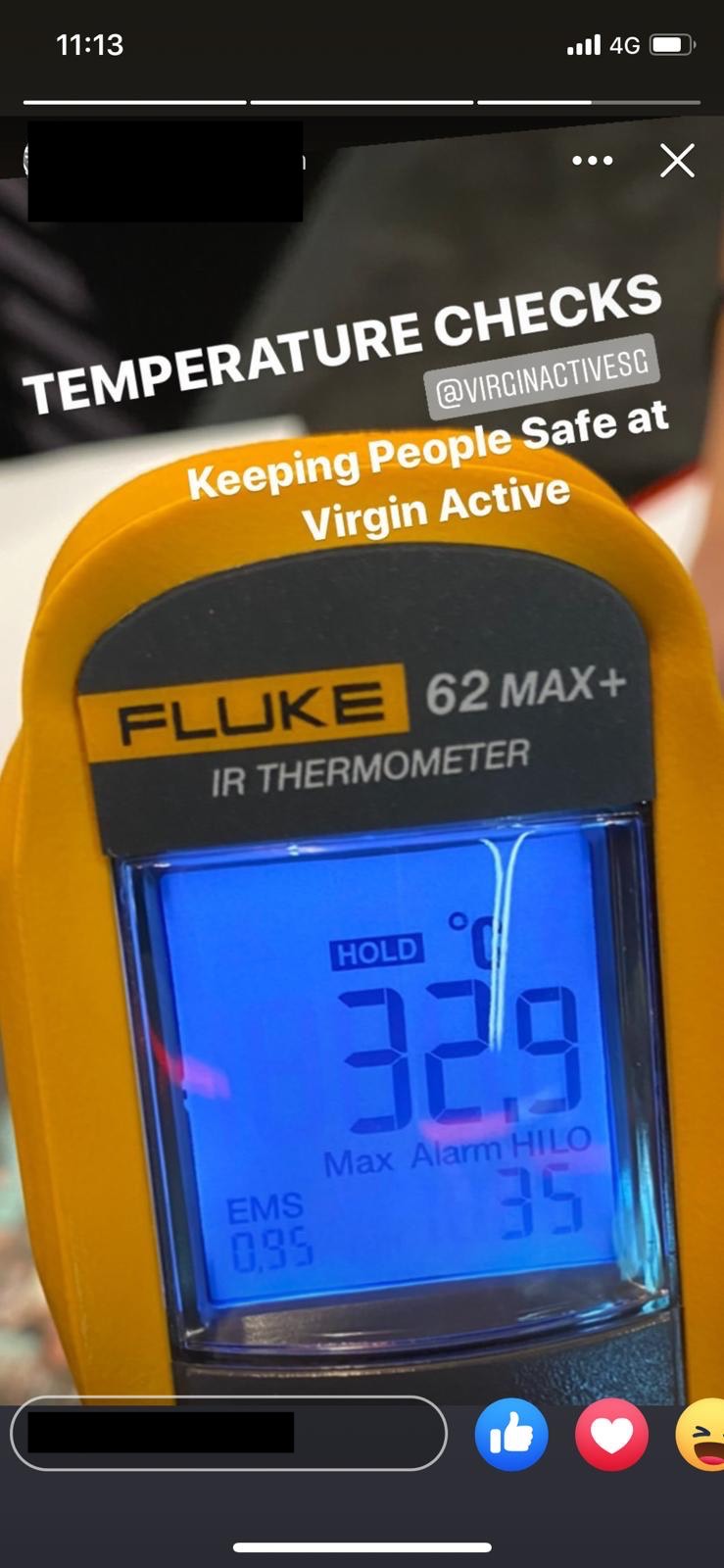 fluke 62 max human temperature