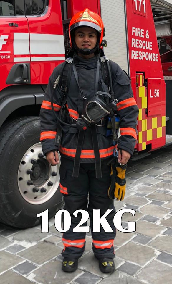 SCDF firefighters have to carry up to 60kg of equipment while in action