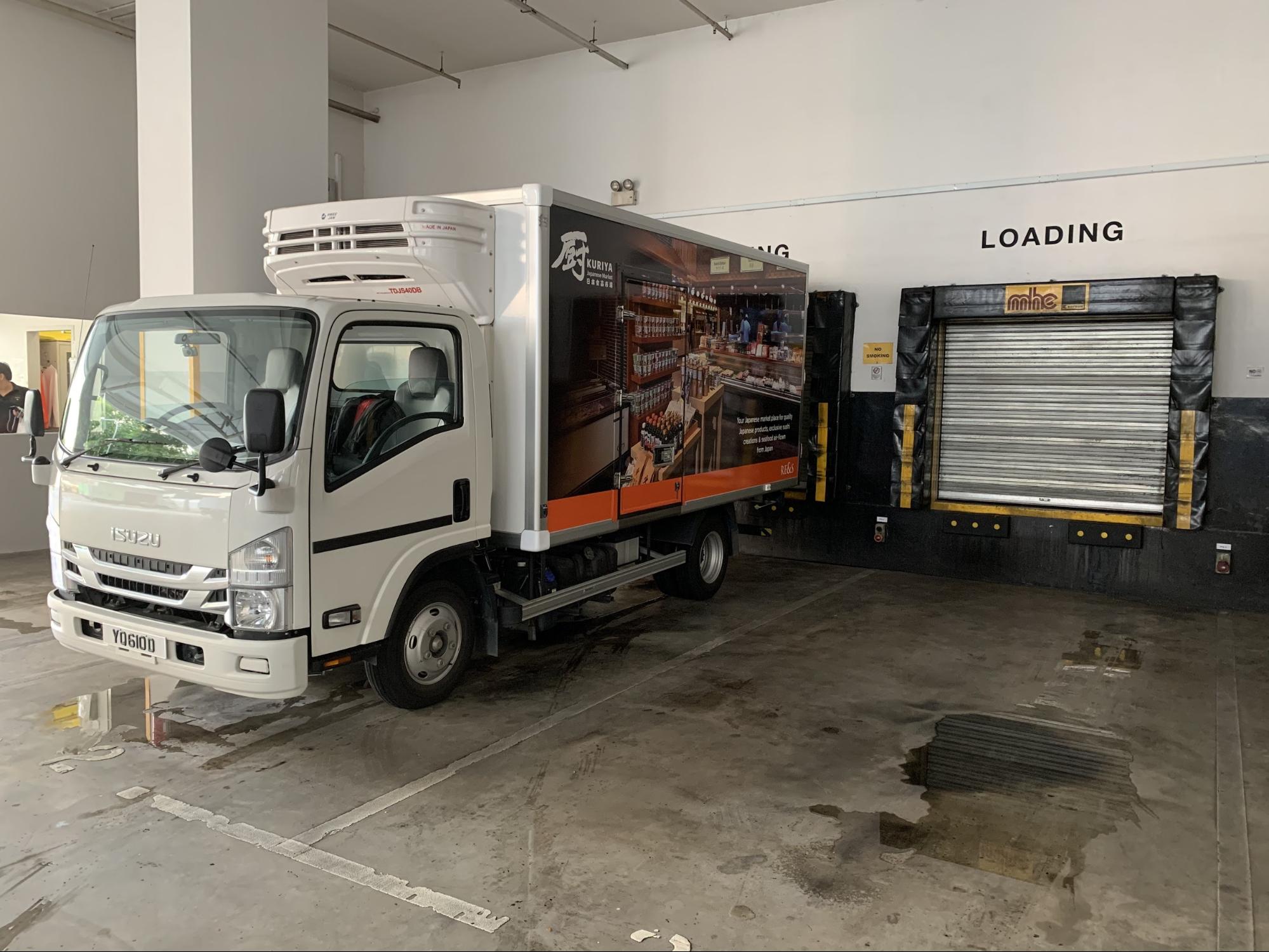 Cold Truck at loading bay