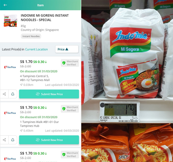 I tested out CASE's Price Kaki app to save money on groceries, it was