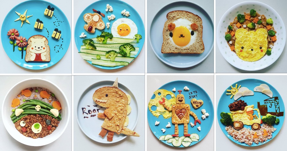 Mother on Instagram makes adorable food art for child during stay home ...