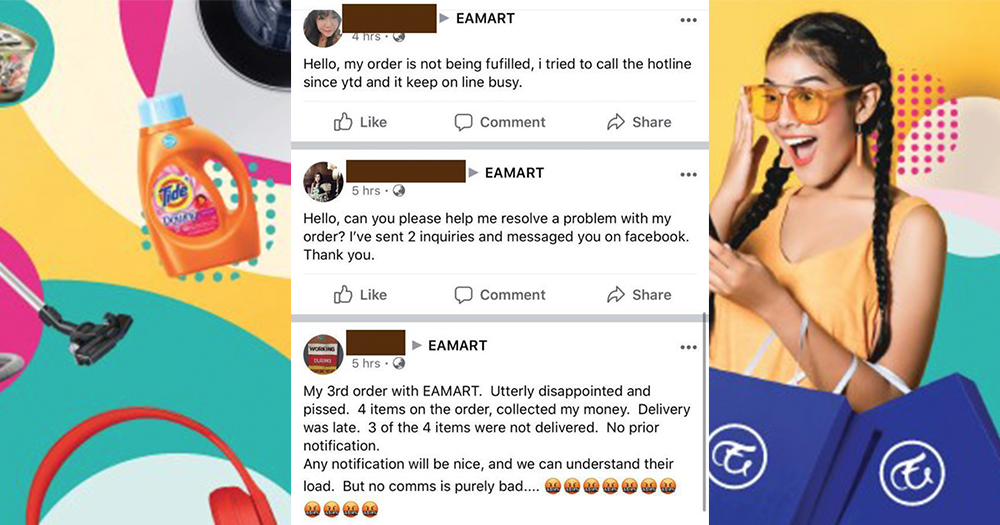 Online grocer EAMART accused of not fulfilling orders & refunds, hiding ...