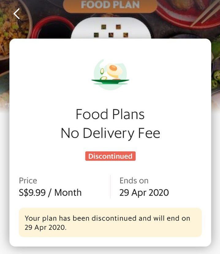 Grab no delivery fee cancelled