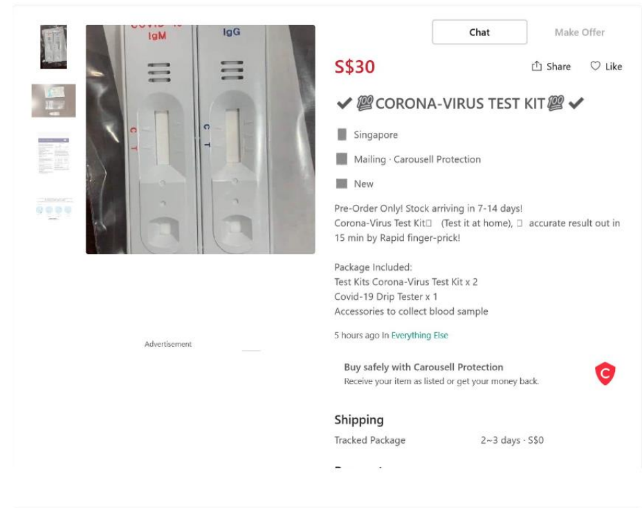HSA Avoid buying Covid19 homebased test kits Mothership.SG News
