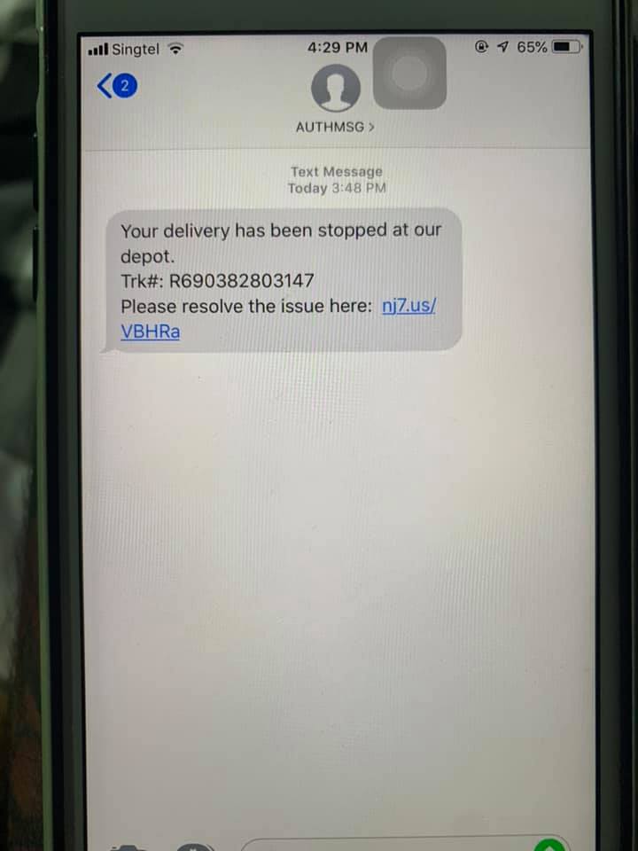 Fake SingPost delivery SMSes making rounds to steal 