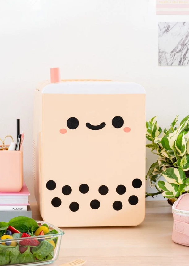 boba milk tea mini fridge