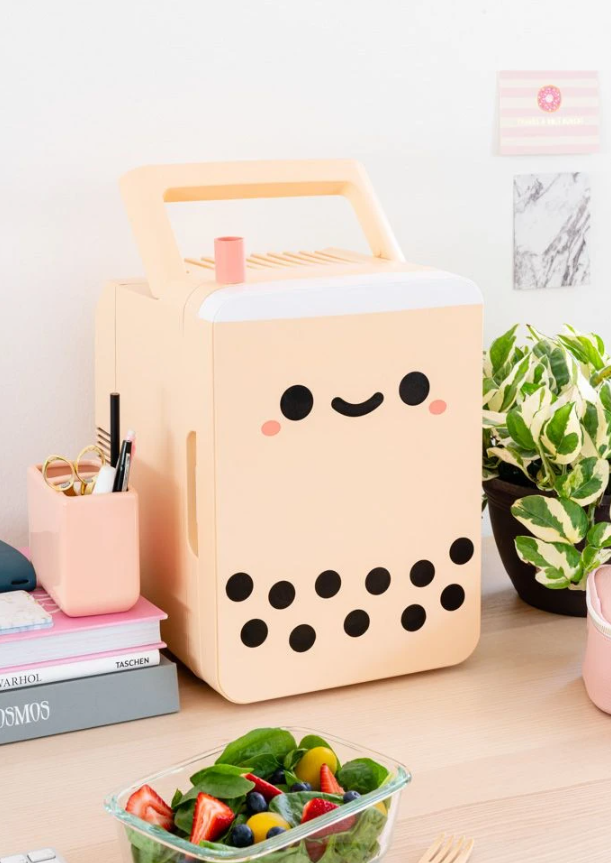 Cute 10-litre bubble tea mini fridge available online for S$138
