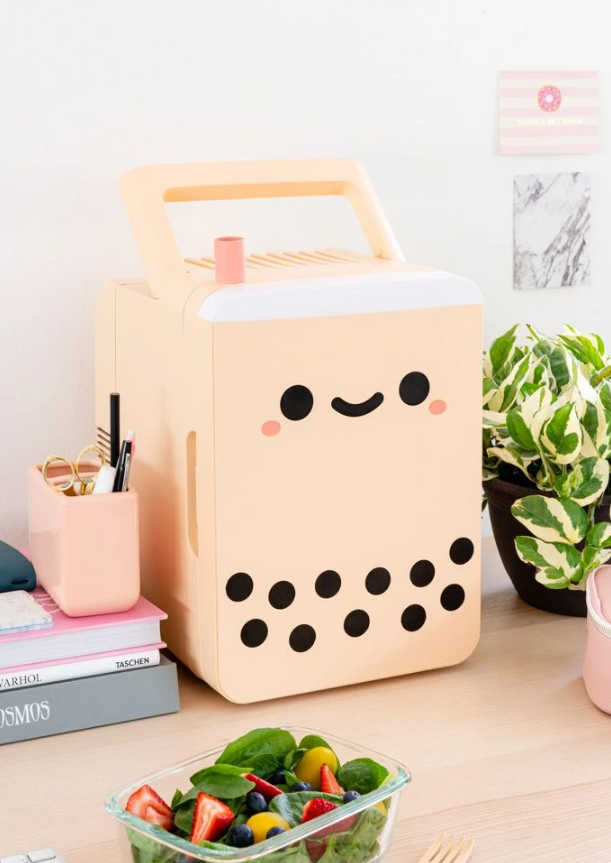 pearl bubble tea mini fridge