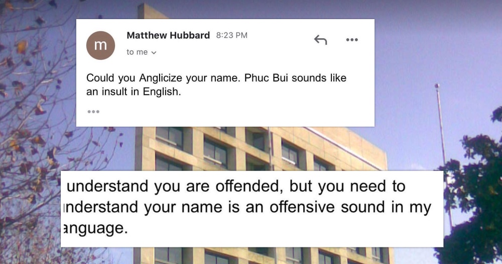 US professor asks student, Phuc Bui, to 'anglicise' name because it ...