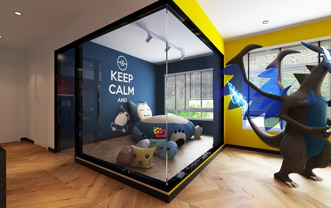 Pokémon-themed Tampines flat has insane centrepiece & element rooms