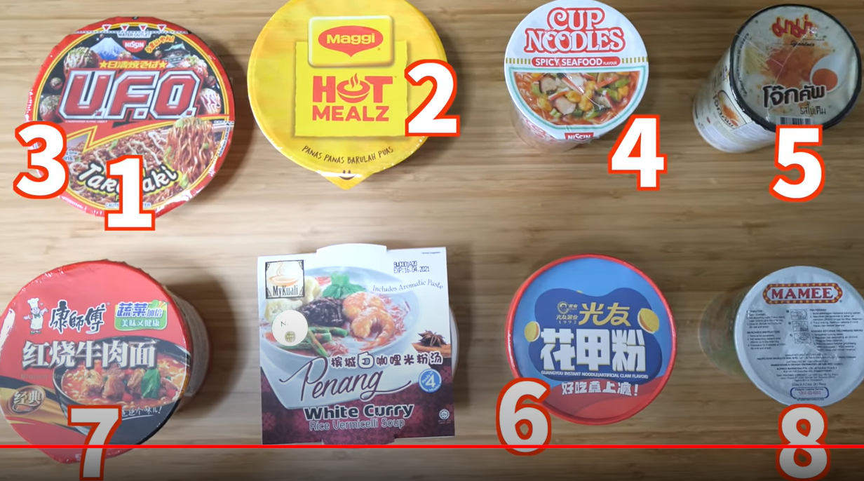 Japanese YouTuber in S'pore reviews &amp; ranks different cup noodles from