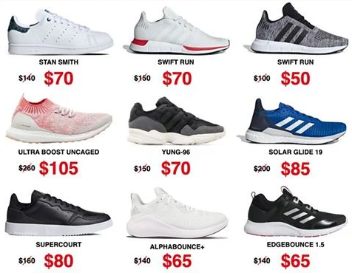 Heavily-discounted Adidas, Nike & Puma shoes at Redhill outlet sale ...