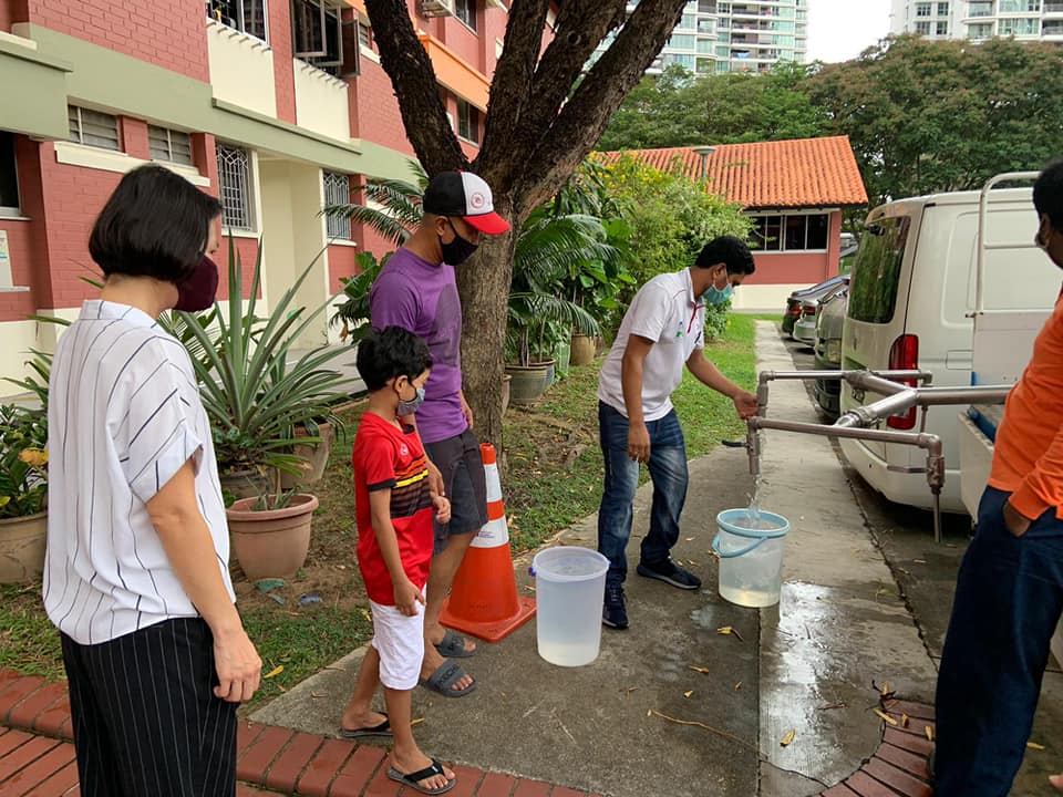 Marymount Residents Collect Water From Mobile Tank After Supply Briefly Disrupted Due To Burst Pipe Mothership Sg News From Singapore Asia And Around The World