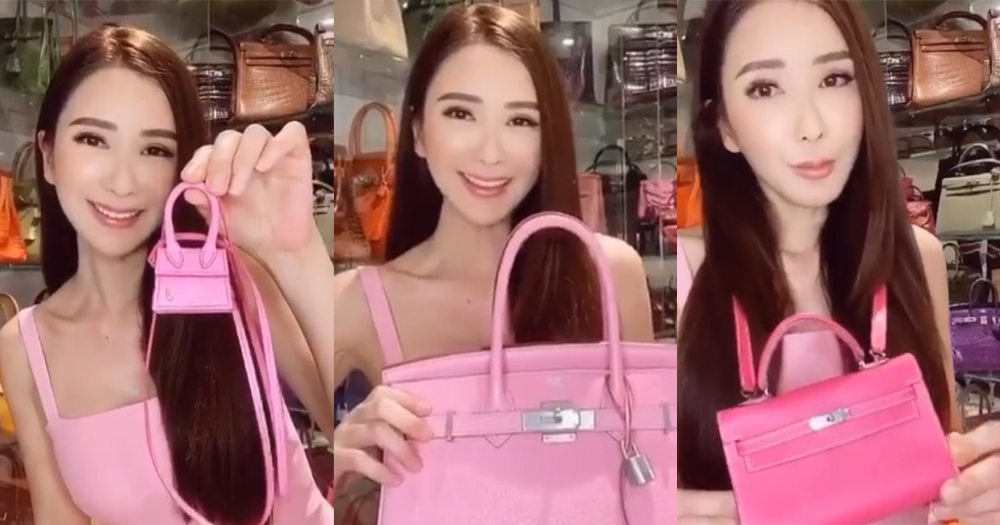 Socialite Jamie Chua shows off pink luxury bag collection, including  'useless' Hermes bag -  - News from Singapore, Asia and around  the world