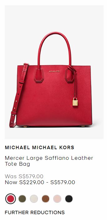 Michael kors bag price cheap singapore