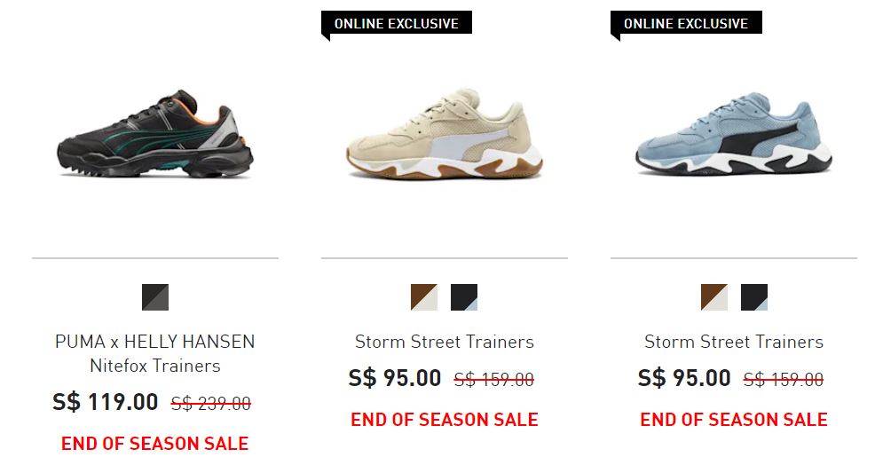 Puma S'pore sale has up to 50% off, includes suede & satin ribbon shoes ...