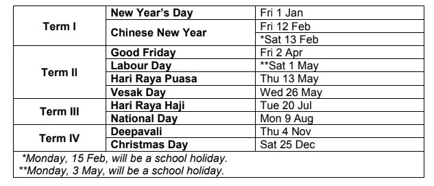 MOE announces 2021 school year calendar - Mothership.SG - News from Singapore, Asia and around ...