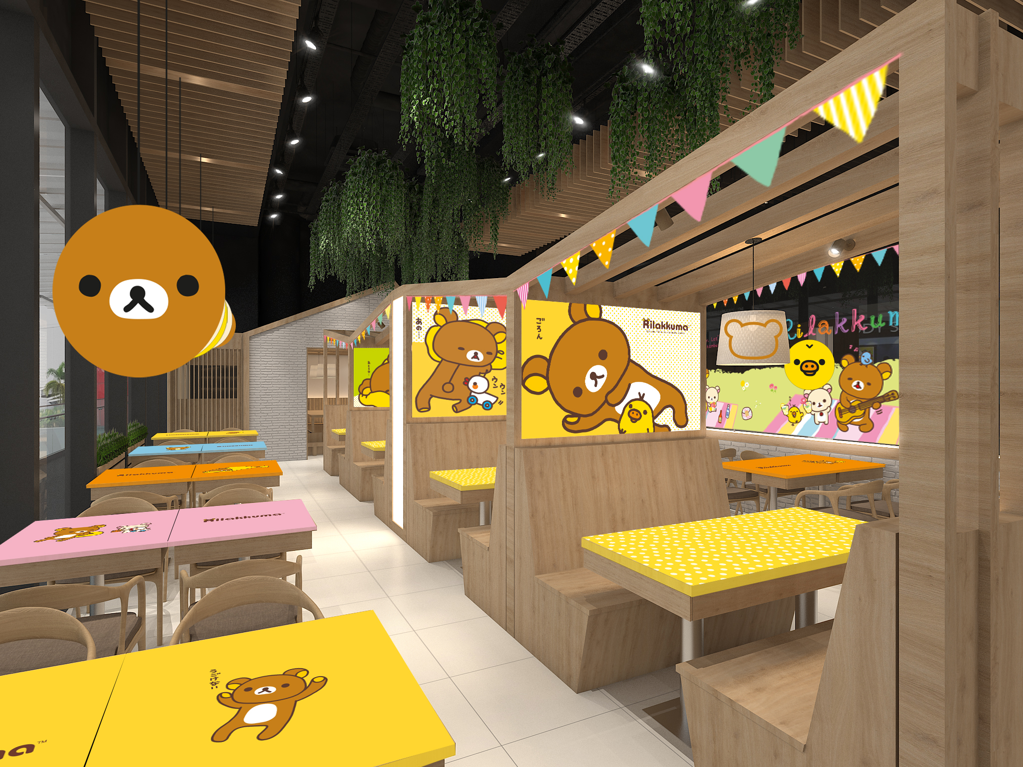 懶懶熊主題快閃咖啡廳將在新加坡開辦！ Dinning_area