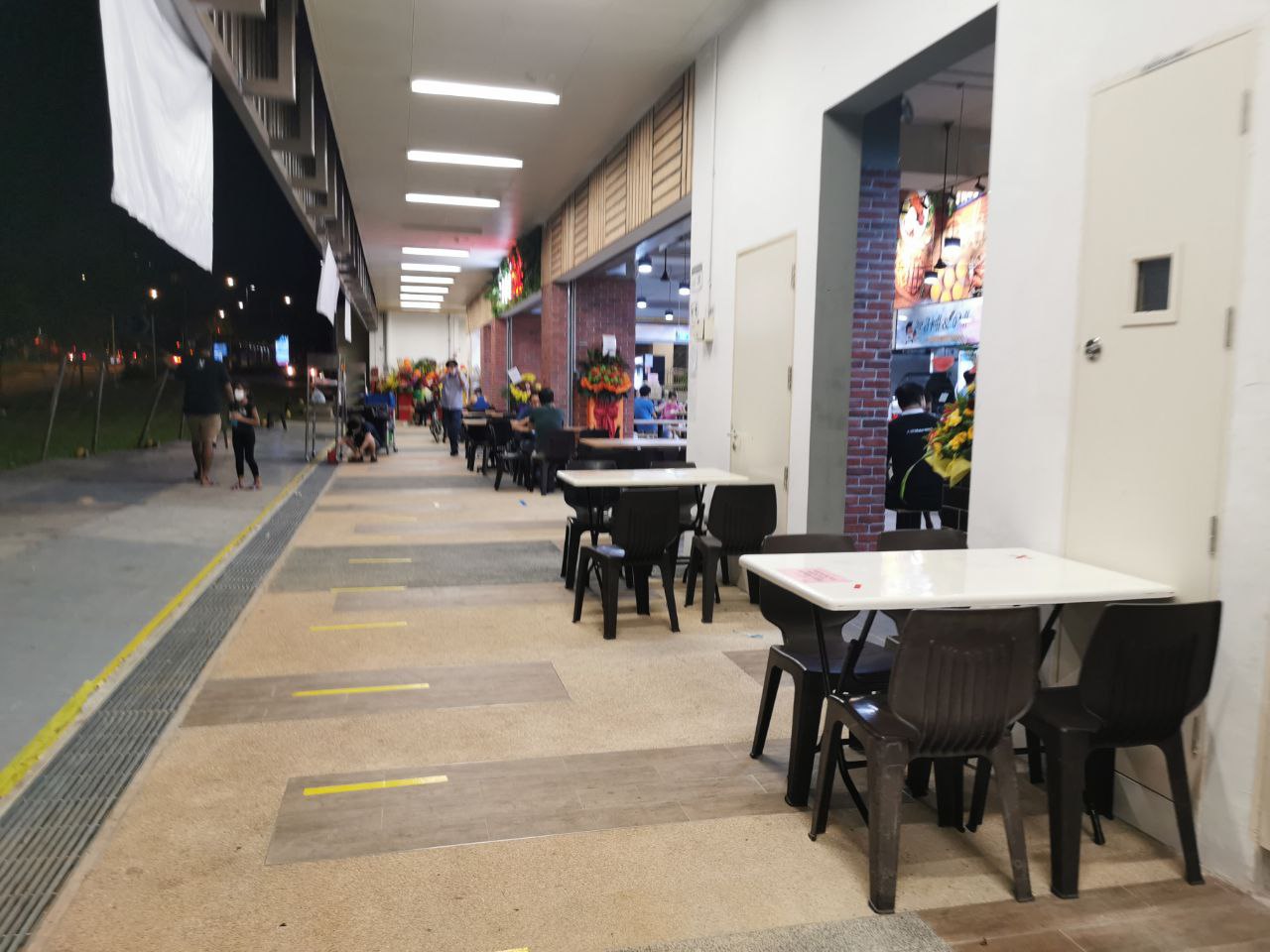 Newly opened Sengkang removes outdoor tables
