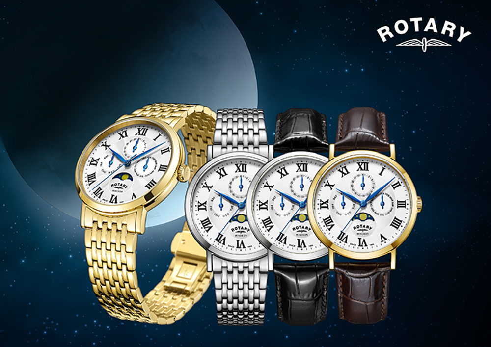 Rotary Winsor Moonphase Watches