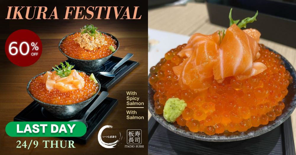 Itacho Sushi has rice bowls with generous serving of salmon roe
