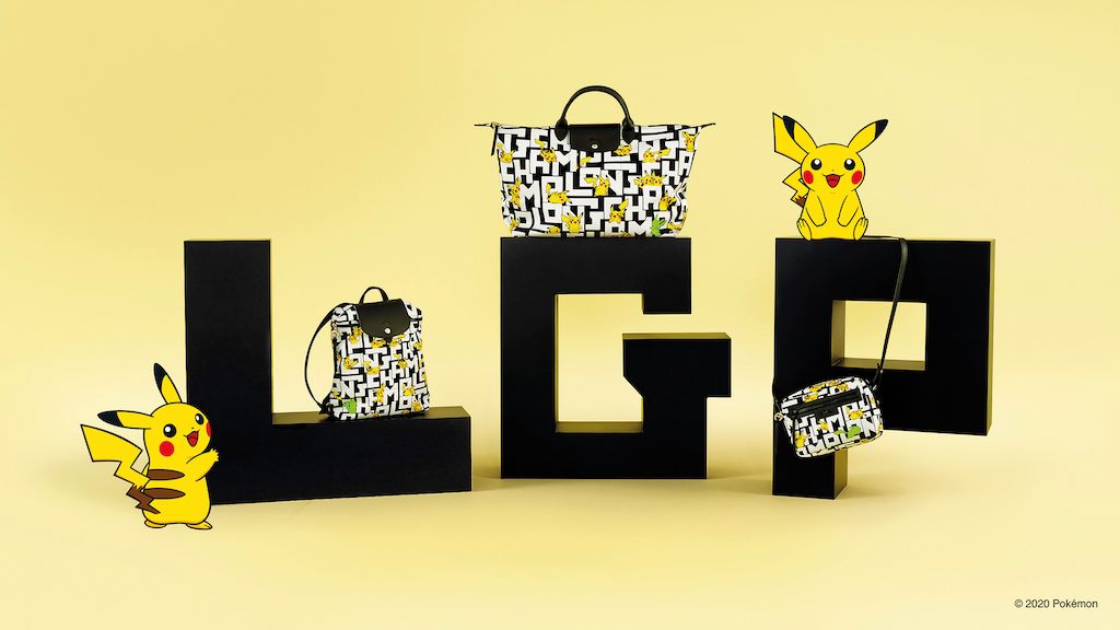 Longchamp × Pokémon ピカチュウ　パース Longchamp x Pokémon collection available in S'pore from Oct. 13