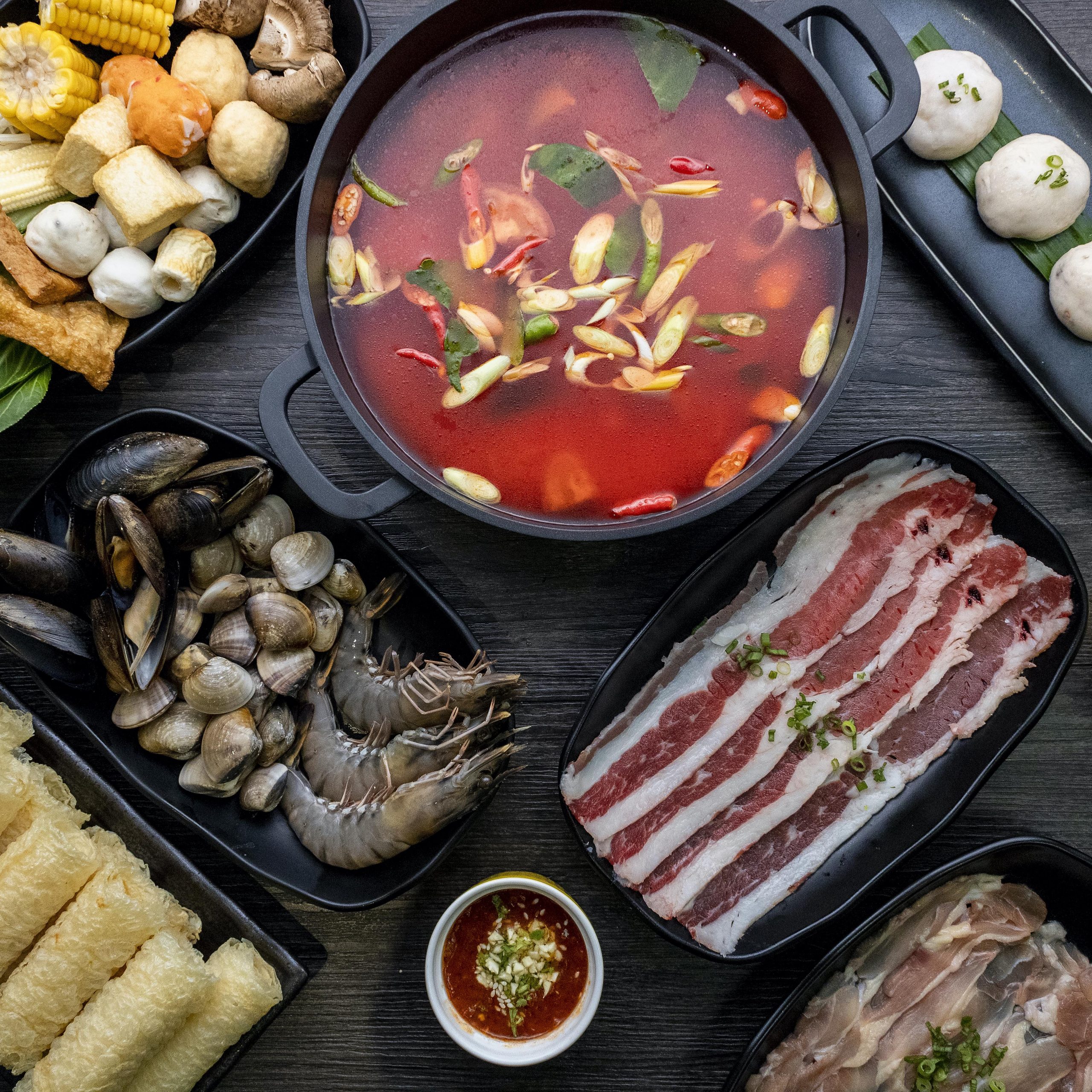 All-you-can-eat halal Thai hotpot buffet at Khatib from S ...
