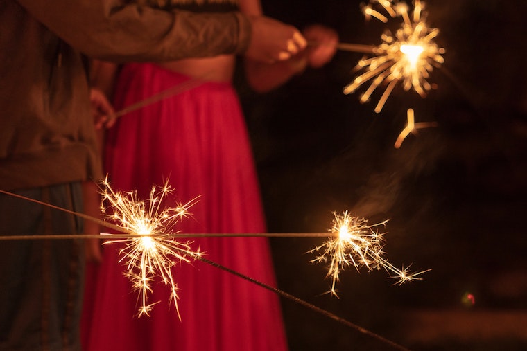 photo of deepavali sparklers